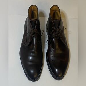 Men's Elegant Brown Leather Italian Boots